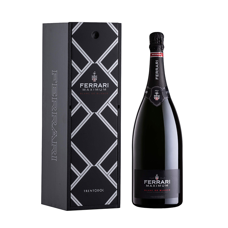 000022 -- 000 (1299) Trento Doc Maximum Brut Blanc De Blancs Ferrari (magnum Con Astuccio) - immagine 1