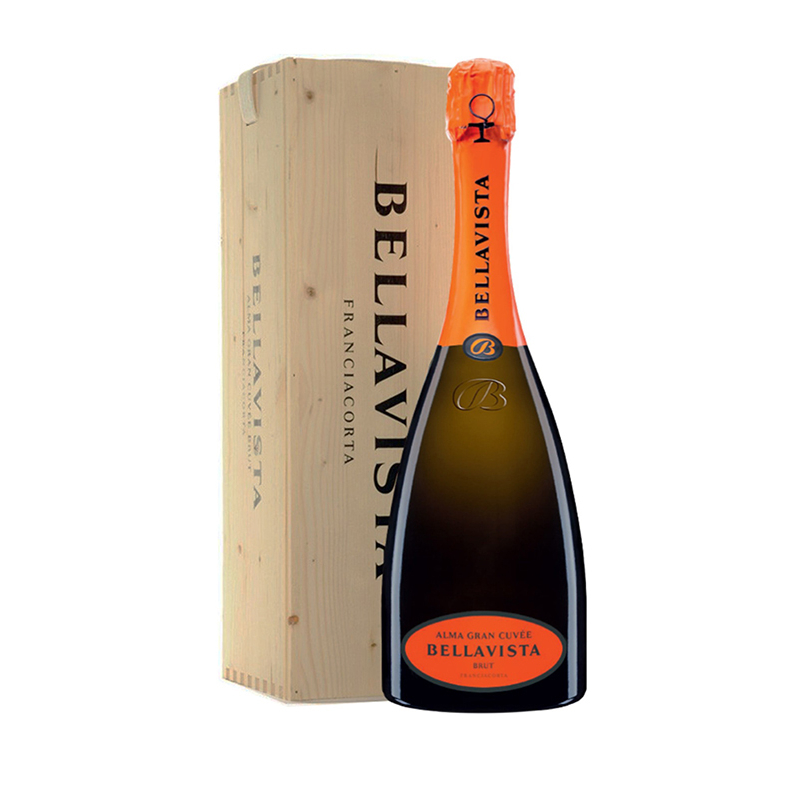 000057 -- 000 (1334) Magnum Franciacorta Bellavista Alma Brut 150 Cl. Astuccio Legno - immagine 1