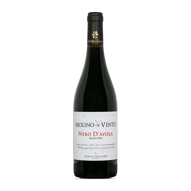 000523 -- 000 (1800) Nero D'avola Sicilia Doc Molino A Vento 75 Cl. - immagine 1