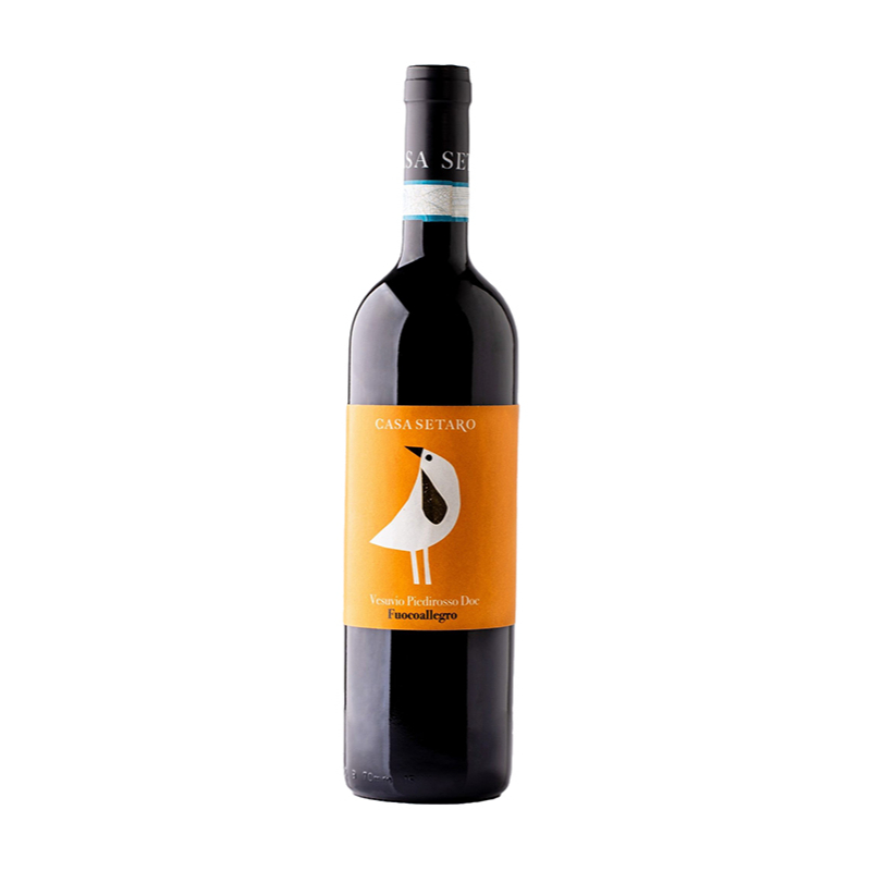 000599 -- 000 (1876) Piedirosso Vesuvio D.o.c. Fuocoallegro 2011 Casa Setaro 75 Cl. - immagine 1